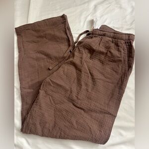 NWT - Little Moon AirPlush Cotton Sail Pant - Small - Earthen Brown - Regular